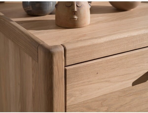 Otroška komoda iz masivnega hrasta v naravni barvi 100x95x55 cm Forrest – Vipack