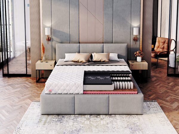Žepkasta zdravstvena vzmetnica s kokosom Gina 80x200 Prevleka: Premium Jersey 3D