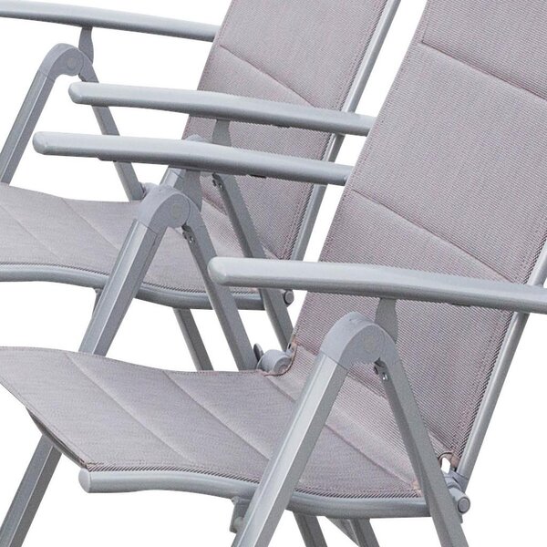 Gardenson Vrtna Garnitura Taviano, 5-Delno, Aluminij, Steklo