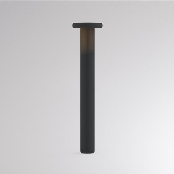 Molto Luce LED-ulična svetilka CIRC, vklop/izklop, antracitna, višina 82 cm, IP65, Črna, Aluminij, Sodobni