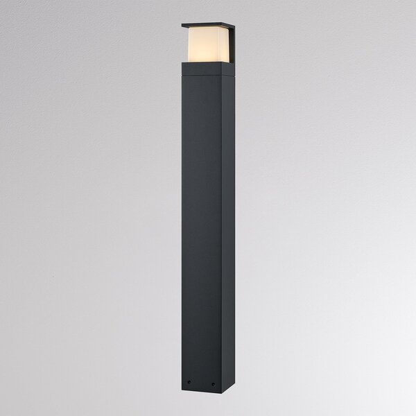 Molto Luce LED-ulična svetilka FYNN-Y, višina 85 cm, antracitna, CCT IP65, vklop/izklop, Črna, Aluminij, Sodobni