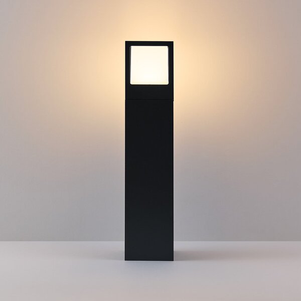 Molto Luce LED-ulična svetilka FYNN-X, višina 45 cm, antracitna, CCT IP65, vklop/izklop, Črna, Aluminij, Sodobni, Zunanji podstavek