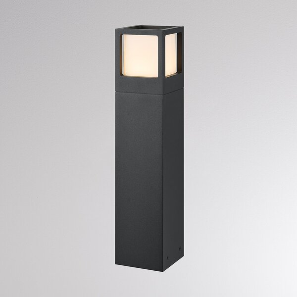 Molto Luce LED-ulična svetilka FYNN-X, višina 45 cm, antracitna, CCT IP65, vklop/izklop, Črna, Aluminij, Sodobni, Zunanji podstavek