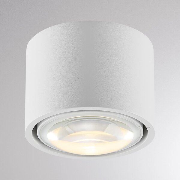 Molto Luce Zunanja stropna LED-svetilka MAG MINI, bela, Ø 9 cm, CCT, z možnostjo, zatemnjen, Bela, Kopalnica, Aluminij, Sodobni
