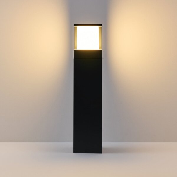 Molto Luce LED-ulična svetilka FYNN-Y, višina 45 cm, antracitna, CCT IP65, vklop/izklop, Črna, Aluminij, Sodobni, Zunanji podstavek