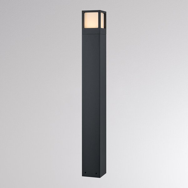 Molto Luce LED-ulična svetilka FYNN-X, višina 85 cm, antracitna, CCT IP65, vklop/izklop, Črna, Aluminij, Sodobni