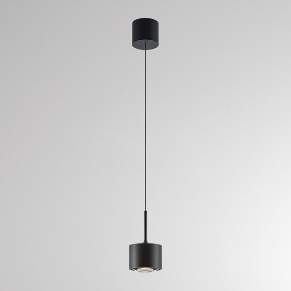 Molto Luce LED-visoka svetilka MAG MINI, črna, Ø 9 cm, CCT, z možnostjo zatemnitve,, zatemnjen, Črna, Dnevna soba / jedilnica, Aluminij, Sodobni