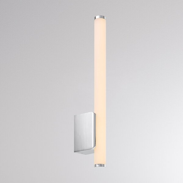 Molto Luce LED-stenna svetilka VINA UP S, krom, višina 40 cm, IP44 CCT, Kovinska, Kopalnica, Aluminij, Sodobni