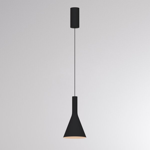 Molto Luce LED-visoka svetilka LORA I, črna, Ø 15 cm, z možnostjo zatemnitve, 40°, CCT, zatemnjen, Črna, Dnevna soba / jedilnica, Kovina, Sodobni