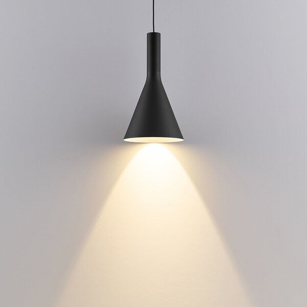 Molto Luce LED-visoka svetilka LORA I, črna, Ø 15 cm, z možnostjo zatemnitve, 40°, CCT, zatemnjen, Črna, Dnevna soba / jedilnica, Kovina, Sodobni