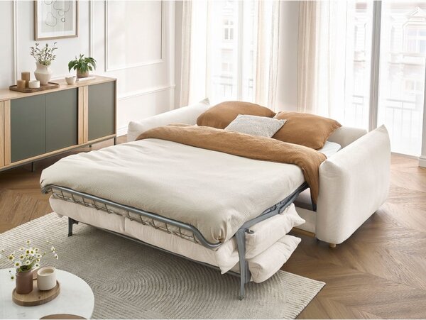 Kremno bela raztegljiva sedežna garnitura 234 cm Ernest – Bobochic Paris
