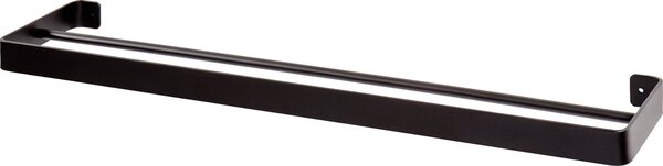 Stenski obešalnik za brisače HANDY 60x12,5 cm, črn