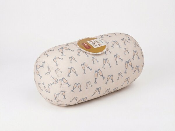 Potovalna blazina CHEERS NECK ROLL 30x15 cm, bela