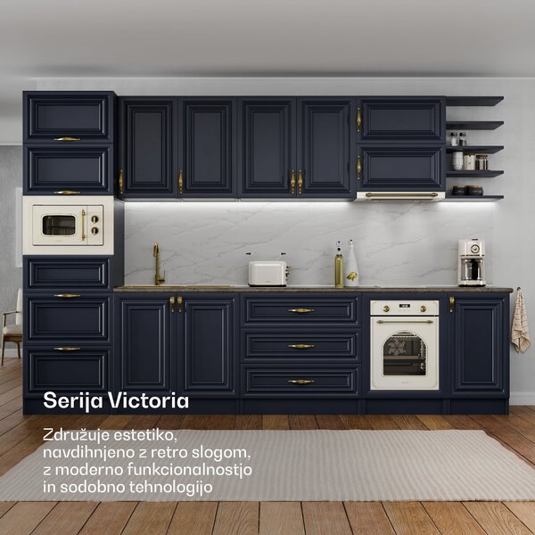 Klarstein Victoria toaster| Toaster za 2 kosa kruha | 800 W | 7 stopenj opekanja | Grelnik za žemljice