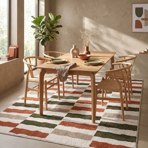 Kremno bela preproga 160x230 cm Canyon – ESTE