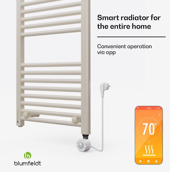 Blumfeldt Harrison Smart, električni radiator, 50 x 100 cm, 400 W, Aplikacija, 3 grelniki brisač