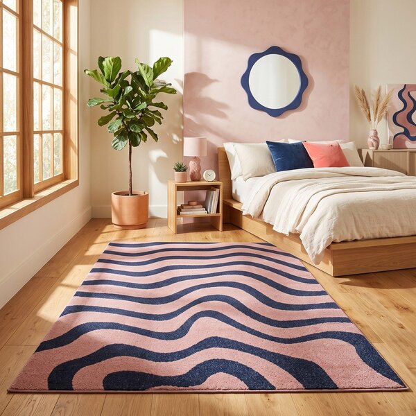 Modra/rožnata preproga 160x230 cm Aurora – ESTE