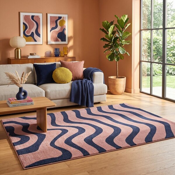 Modra/rožnata preproga 160x230 cm Aurora – ESTE