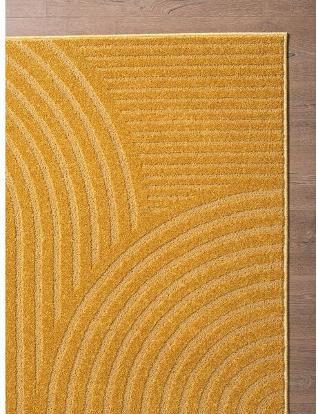 Oker rumena preproga 200x290 cm Whirl – ESTE