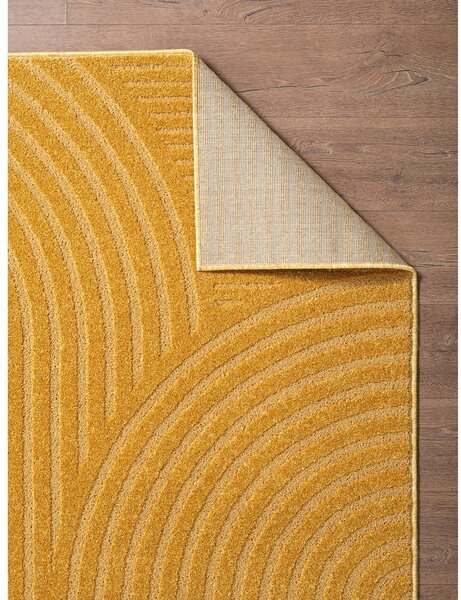 Oker rumena preproga 200x290 cm Whirl – ESTE