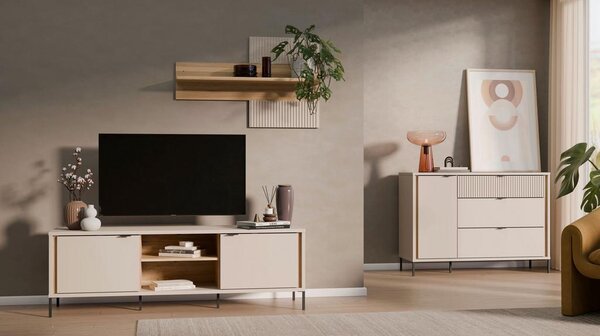 Modern Living Stenski Regal Seravel, Kašmir, Barva Hrasta