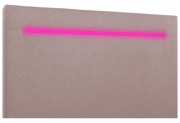 POSTELJA Z VZMETNICO 100 cm x 200 cm , tekstil, leseni material roza