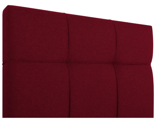 POSTELJA Z VZMETNICO 100 cm x 200 cm , tekstil, leseni material rdeča
