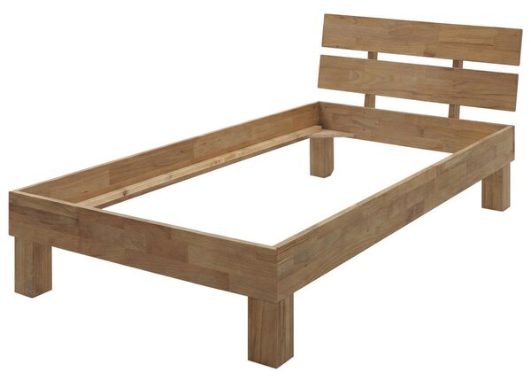 FUTONSKA POSTELJA 100 cm x 200 cm , les barve hrasta