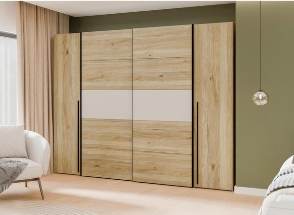 Modern Living Omara Z Drsnimi Vrati Bellevue, Barva Hrasta