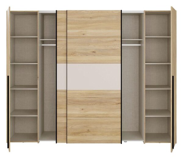 Modern Living Omara Z Drsnimi Vrati Bellevue, Barva Hrasta