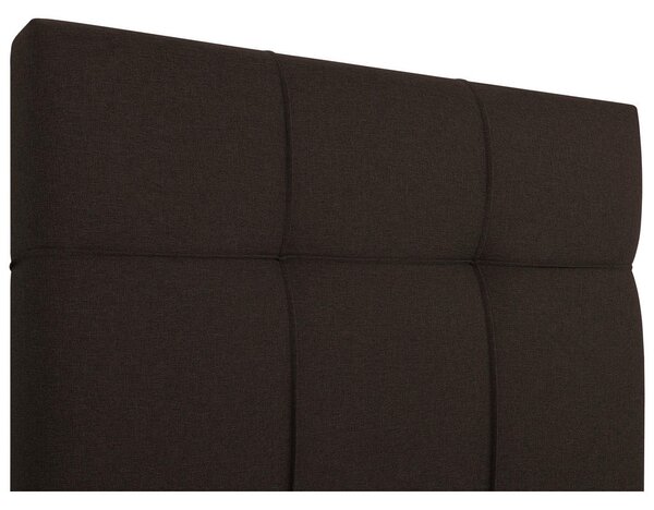 POSTELJA Z VZMETNICO 100 cm x 200 cm , tekstil, leseni material rjava