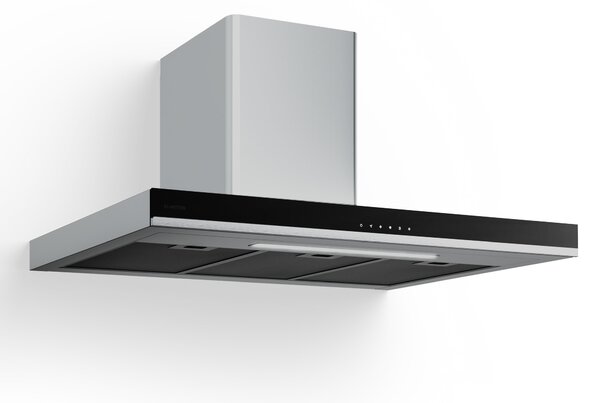 Klarstein Verosteel kuhinjska napa, Elegantna, minimalistična, zmogljiva, Energijski razred A++, 881,6 m³/h, 90 cm