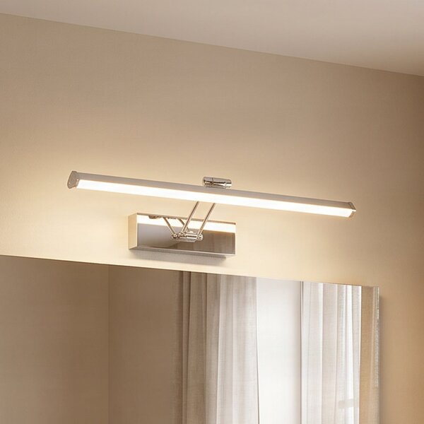 Lindby Sanya LED svetilka za ogledalo, 60 cm, Kovinska, Kopalnica, Kovina, Sodobni
