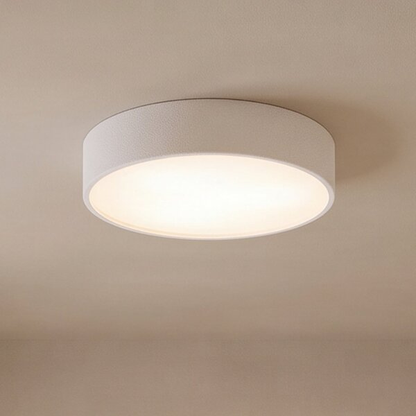TEMAR LIGHTING Stropna svetilka Cleo 400, IP54, Ø 40 cm bela, zatemnjen, Bela, Dnevna soba / jedilnica, Kovina, Sodobni
