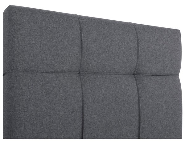 POSTELJA Z VZMETNICO 100 cm x 200 cm , tekstil, leseni material srebrne barve, svetlo siva