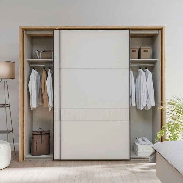 Modern Living Omara Z Drsnimi Vrati Seravel, Kašmir, Barva Hrasta