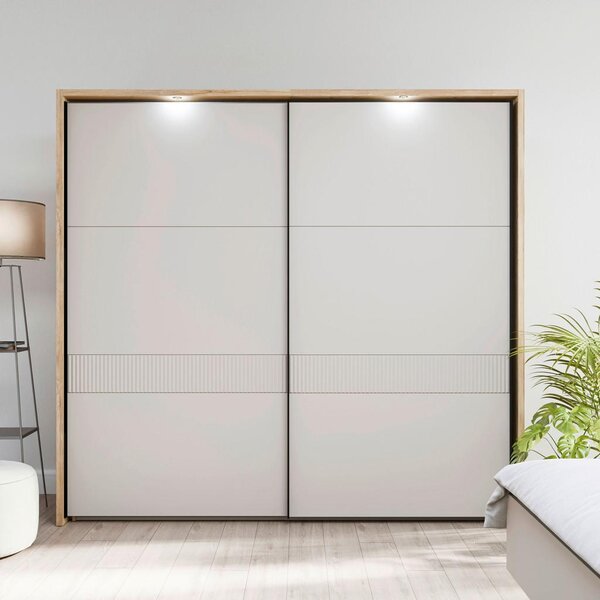 Modern Living Omara Z Drsnimi Vrati Seravel, Kašmir, Barva Hrasta