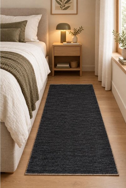 ORIENTALSKA PREPROGA Gabbeh Premium Charcoal 120/180 cm tkano siva