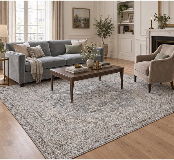 TKANA PREPROGA Elysee 902 160/230 cm srebrne barve