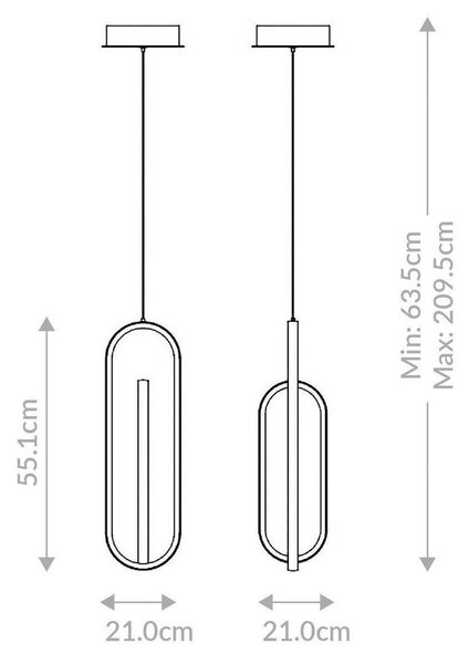 VISEČA LED-SVETILKA Eurofase 1000 lm 3000 K 220-240 V