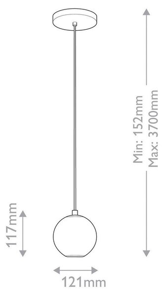 VISEČA LED-SVETILKA Alora 5 W 250 lm 3000 K 220-240 V