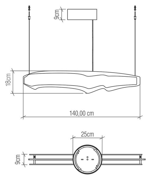 VISEČA LED-SVETILKA Accord Lighting 65 W 3770 lm 3000 K 220-240 V