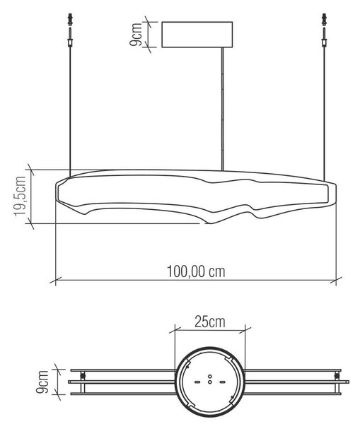 VISEČA LED-SVETILKA Accord Lighting 46 W 2960 lm 3000 K 220-240 V