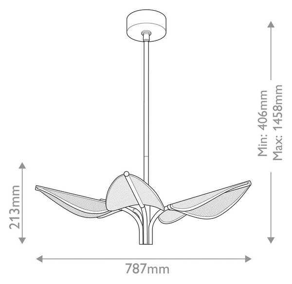 LED-LESTENEC Alora 21,3/78,7 cm 37 W