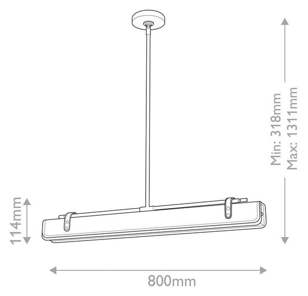 VISEČA LED-SVETILKA Alora 30 W 1130 lm 2620 K 220-240 V