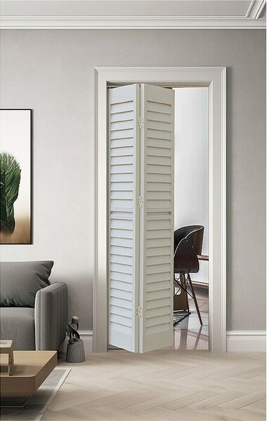 Harmonika vrata (Bela, Š x V: 83 x 203 cm, PVC)