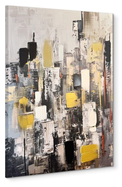 Slika z ročno naslikanimi elementi 70x100 cm Cityscape – Styler