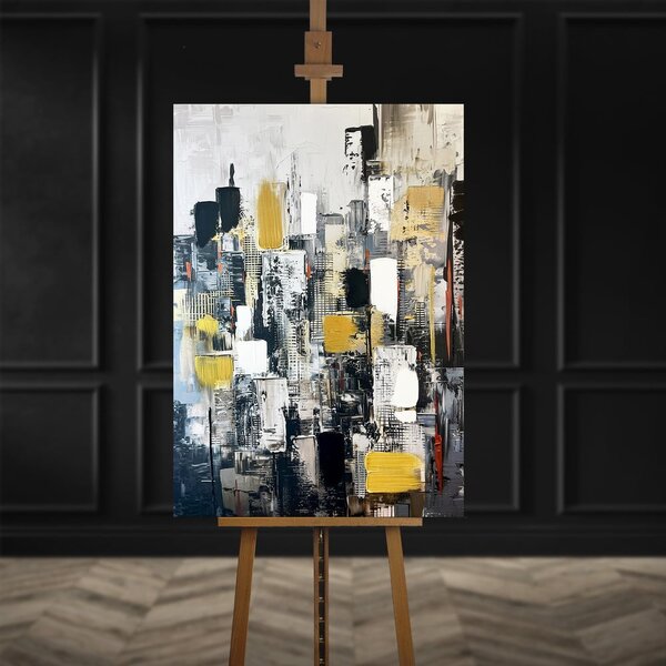 Slika z ročno naslikanimi elementi 70x100 cm Cityscape – Styler