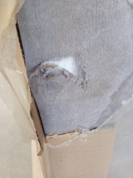 AKCIJA Oblazinjena postelja boxspring MERALIS 80x200 cm siva II. kakovost Vzmetnica: Vzmetnica Bonell