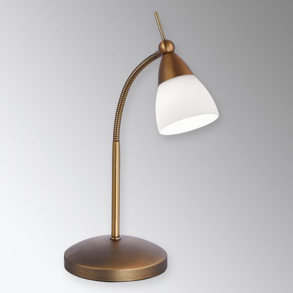 Paul Neuhaus Pino namizna svetilka, starinska medenina, 45 cm, zatemnljiva, zatemnjen, Bronasta / starinska medenina, Dnevna soba / jedilnica, Kovina, Sodobni